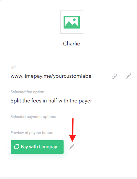 limepay payme page settings
