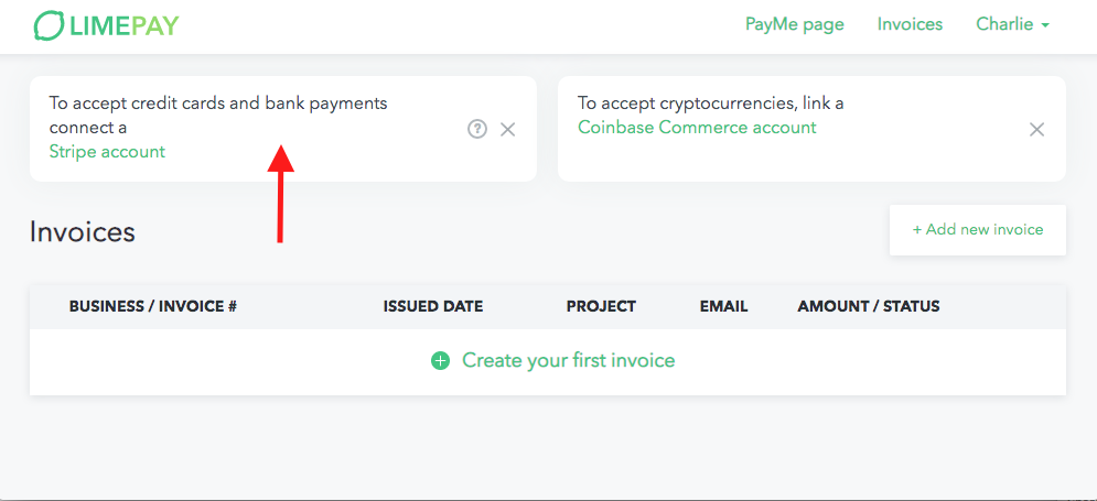 payme page setup
